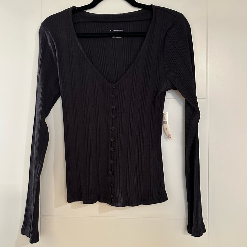Anthropologie Black Long Sleeve